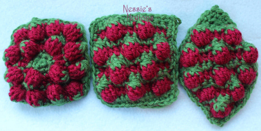 Crochet stitch challenge #6 - Strawberry stitch